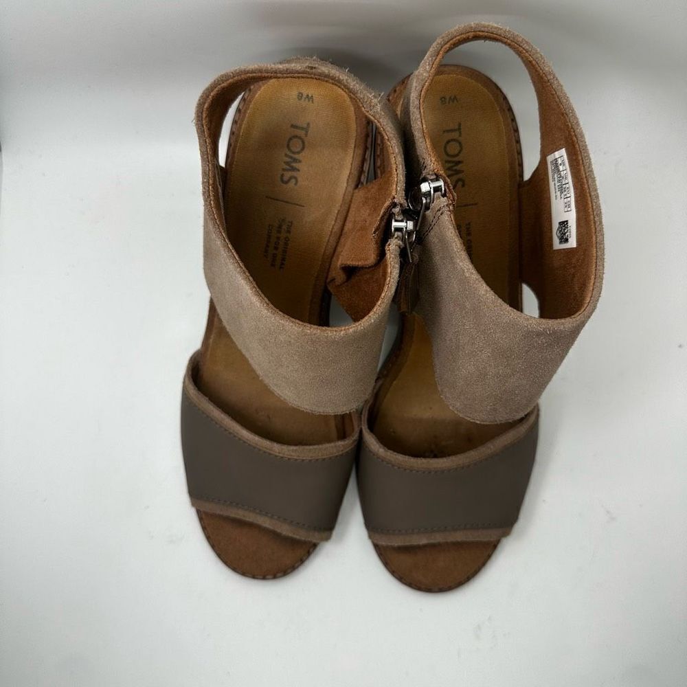 Toms Majorca Suede Block Ortholite Comfort Foam Sandals - Picture 6 of 11